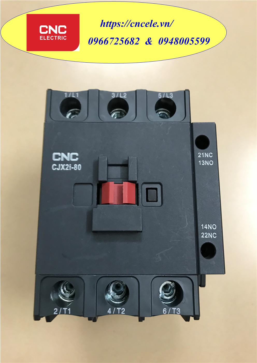 Khởi Động Từ CNC 3 Pha - 80A, CONTACTOR CNC 3P - 80A, Mã CJX2i - 80