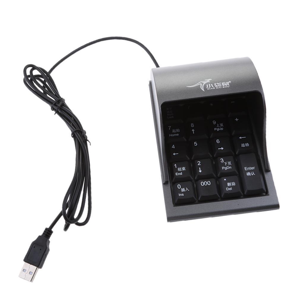 USB 19keys Numeric Number Pad Keypad Accounting Keyboard for Laptop