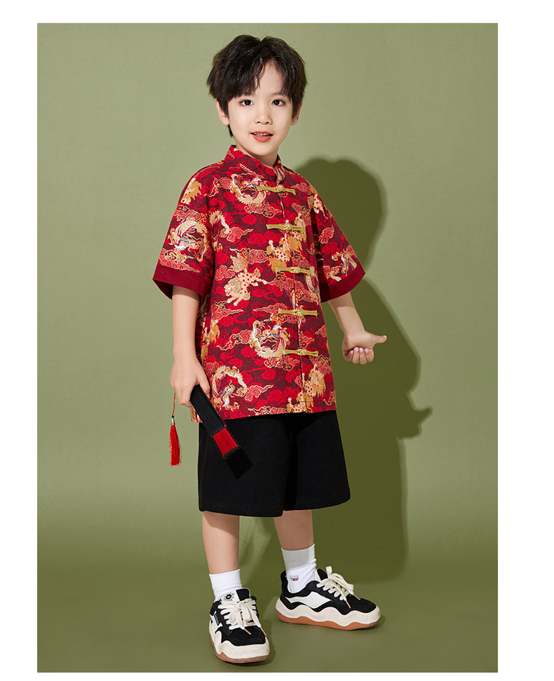 Set đồ cho bé trai bé gái phong cách trung hoa diện lễ tết trung thu size 100-180 hàng Quảng Châu cao cấp