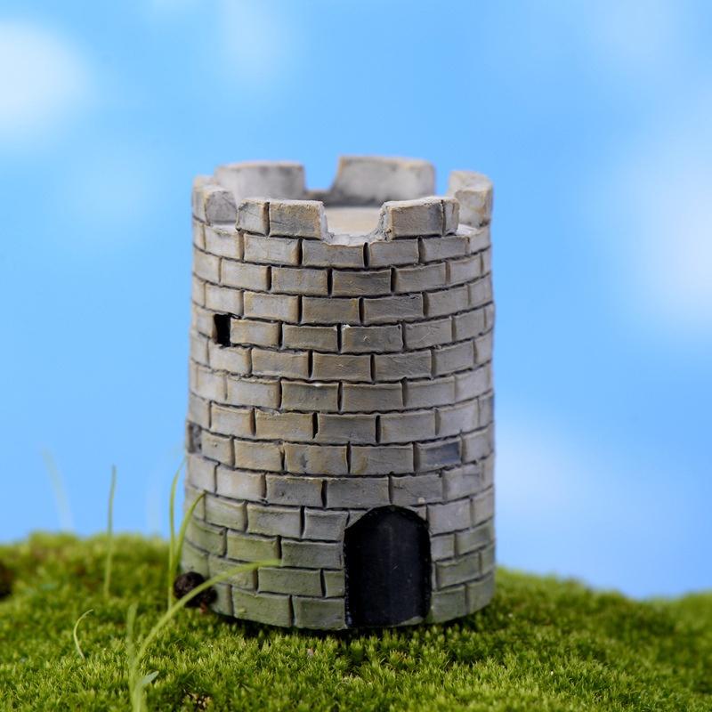 Tiểu cảnh mini ️ Mô hình chòi canh trang trí tiểu cảnh, sen đá, sân vườn, terrarium