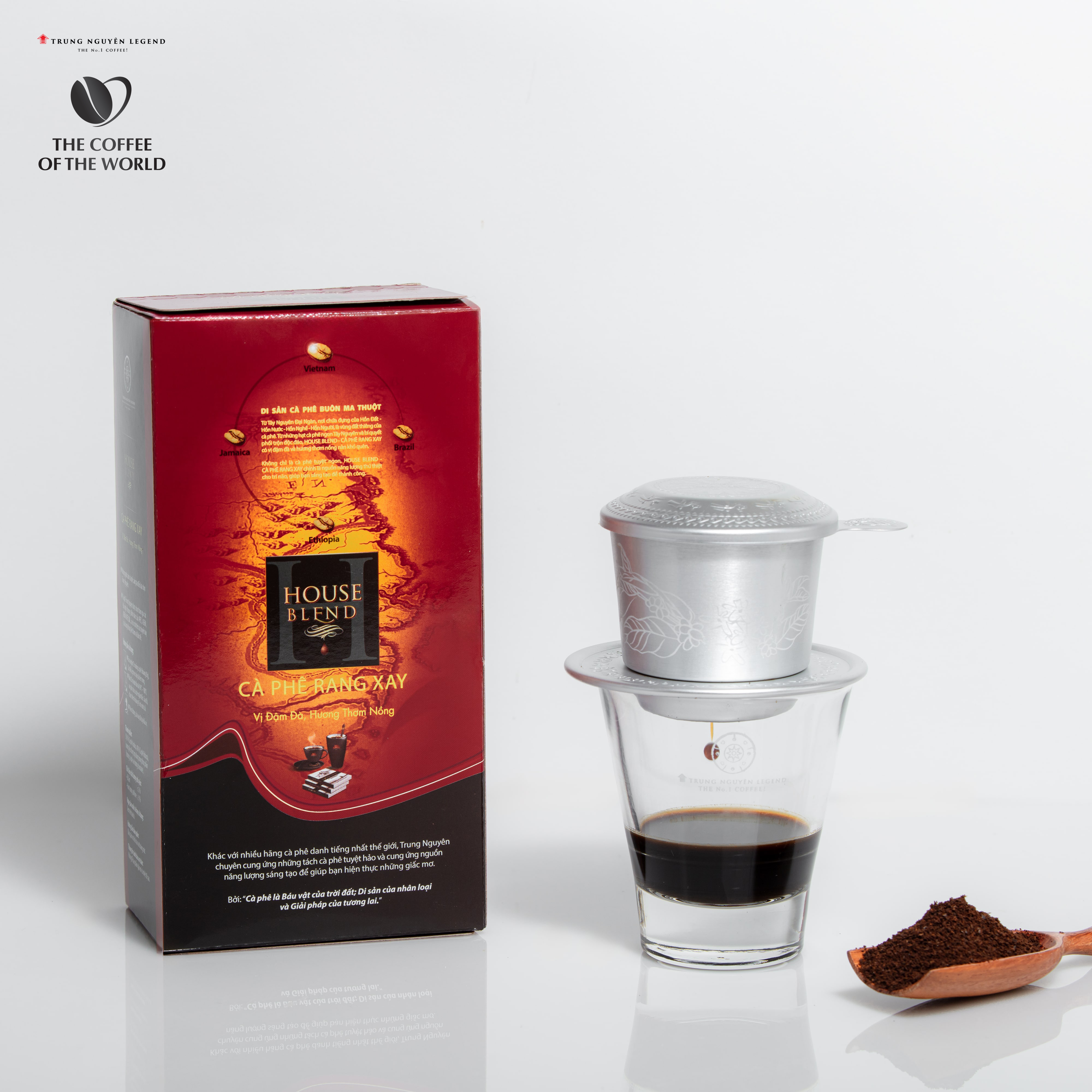 Trung Nguyên Legend - Cà phê rang xay House Blend - Hộp 500gr