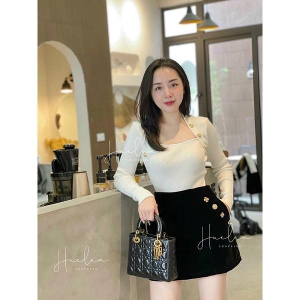 CHÂN VÁY NHUNG ĐÍNH