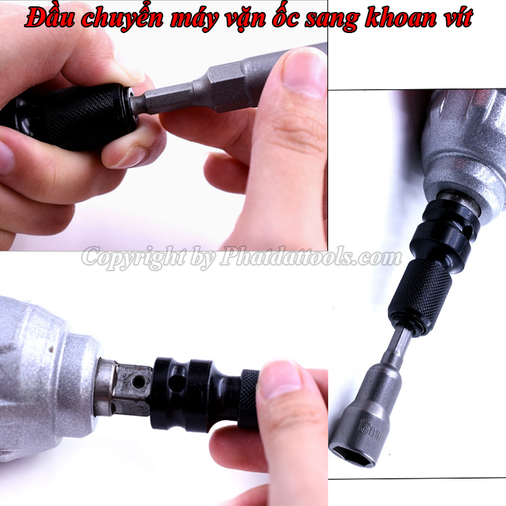 Đầu chuyển máy vặn ốc - bulong sang khoan vít cao cấp