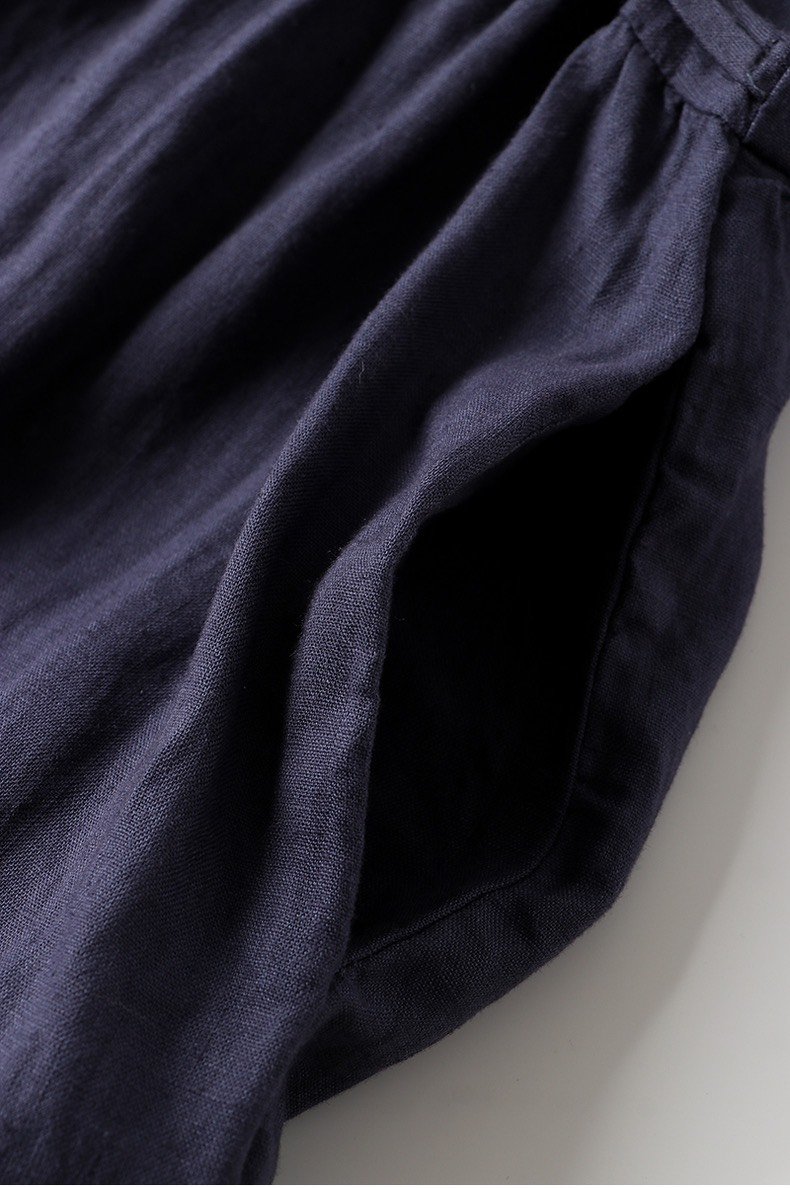 Đầm suông Linen thiết kế 2 túi sườn sang chảnh form rộng nhiều màu da215