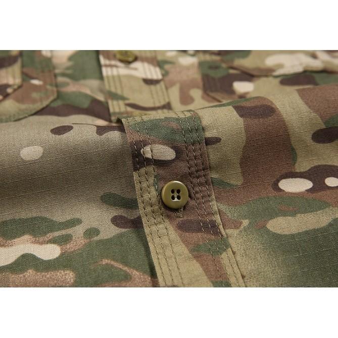 Áo sơ mi chiến thuật IX7 - camo đen
