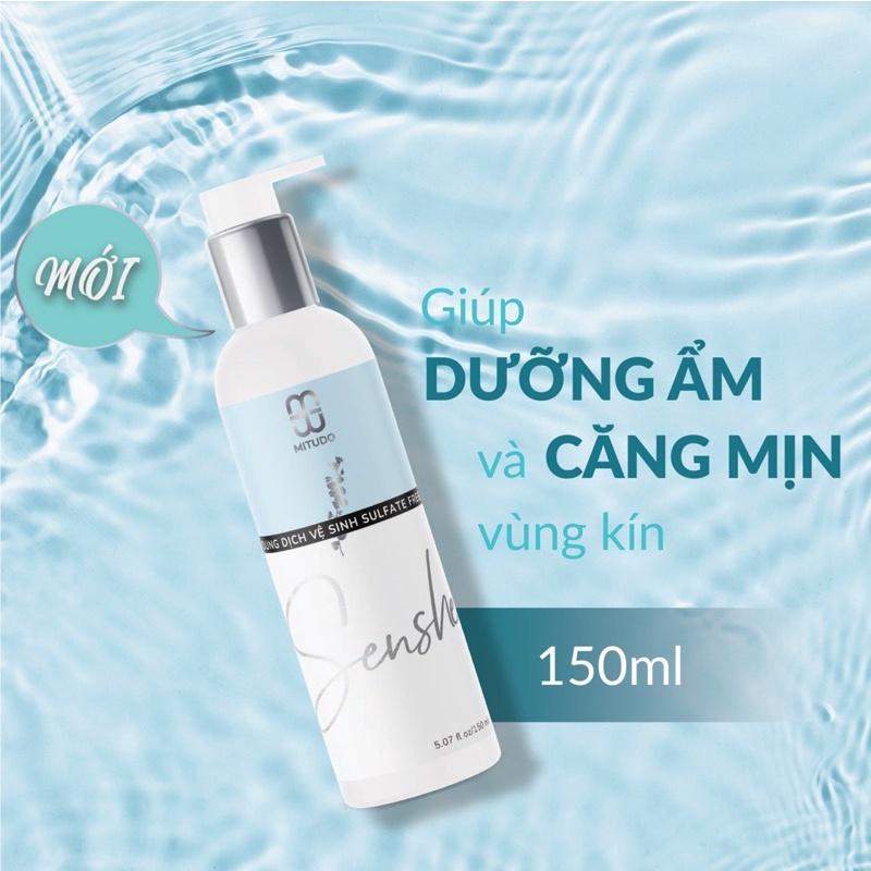 COMBO Dung Dịch Vệ Sinh Phụ Nữ MITUDO Senshe 150ml X5 Chai - kháng khuẩn dưỡng ẩm dùng được cho mẹ bầu và sau sinh