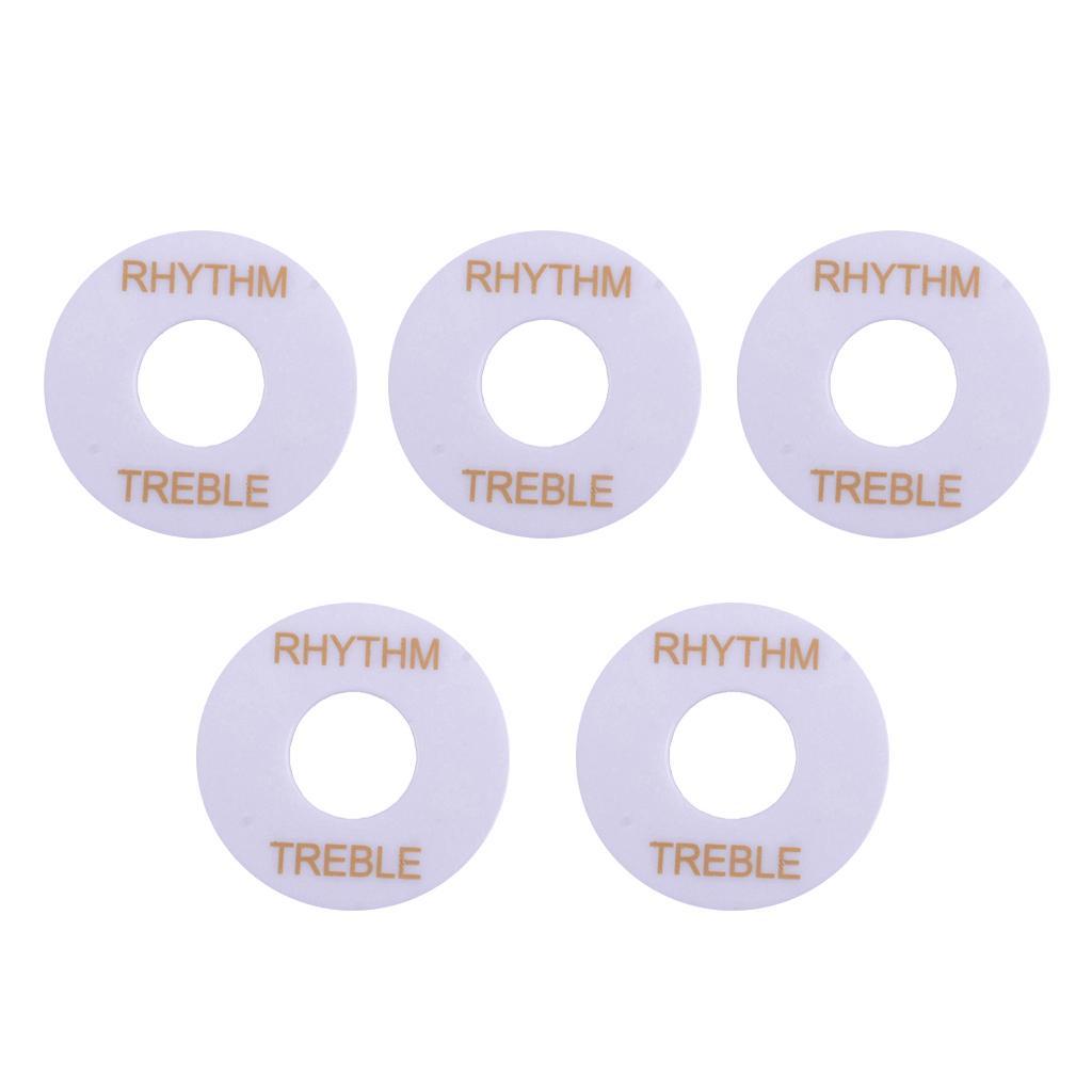5x Guitar Toggle Switch Washer Plate Rhythm   for   White
