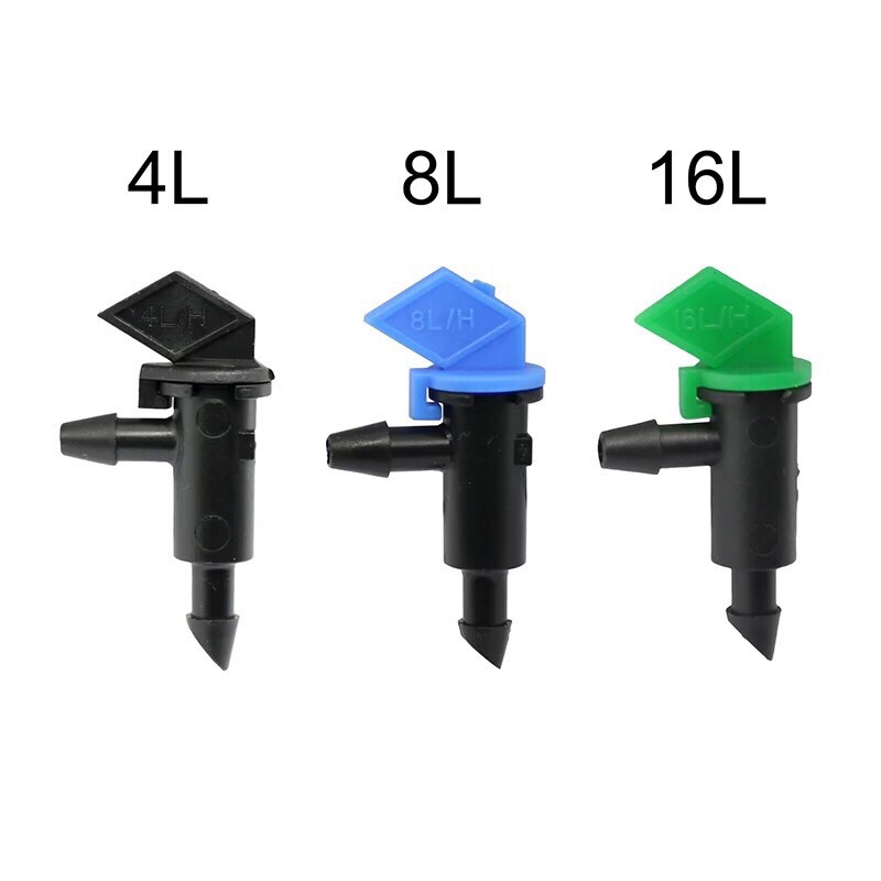 Bộ 50 đầu tưới nhỏ giọt 4l/h 8l/h 16l/h