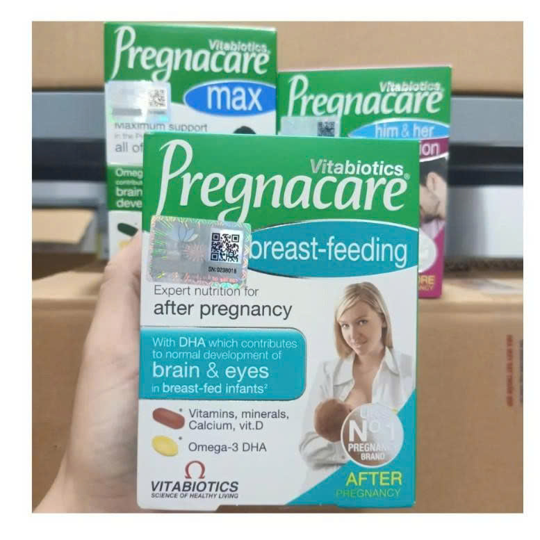 Viên uống Vitamin tổng hợp cho phụ nữ sau sinh Vitabiotics PREGNACARE Breast-feeding 84 Viên