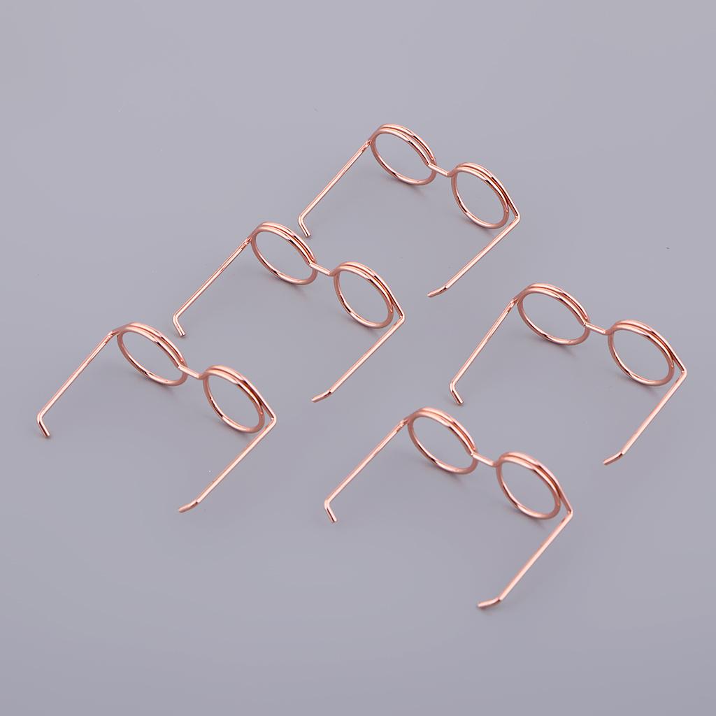 5pcs Eyeglass Shape Paper Clips Suit For Book Marker /Documents Binder Clips /Office Organizer