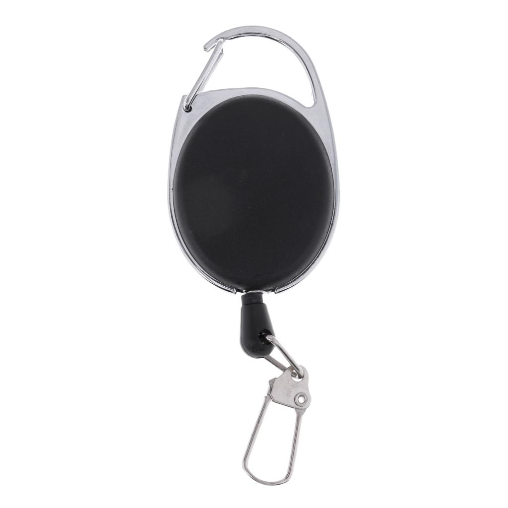 65.5cm/26'' Retractable Key Ring Belt Clip Pull Reel Key Chain ID Holder