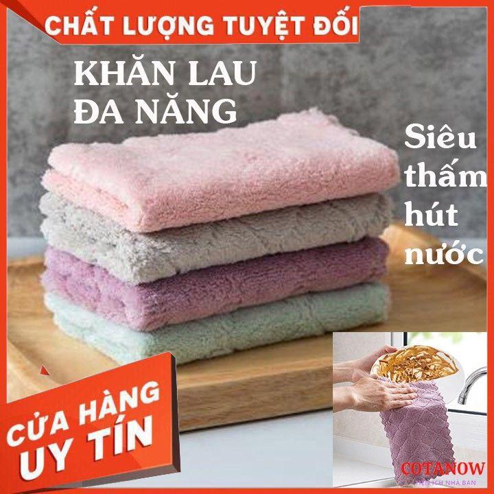 Combo 10 Khăn lau đa năng 2 mặt 2 màu siêu thấm
