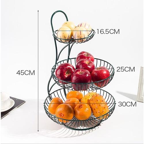 Khay đựng bánh kẹo hoa quả 3 tầng trang trí bàn ăn nhà bếp- Khay đựng hoa quả decor bàn trà nhà hàng khách sạn