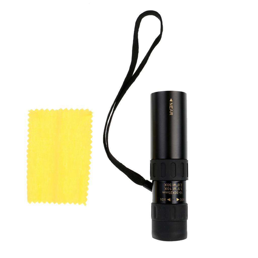 Compact Mini 10-30x25 High Power Zoom Optical Monocular Telescopes Outdoor