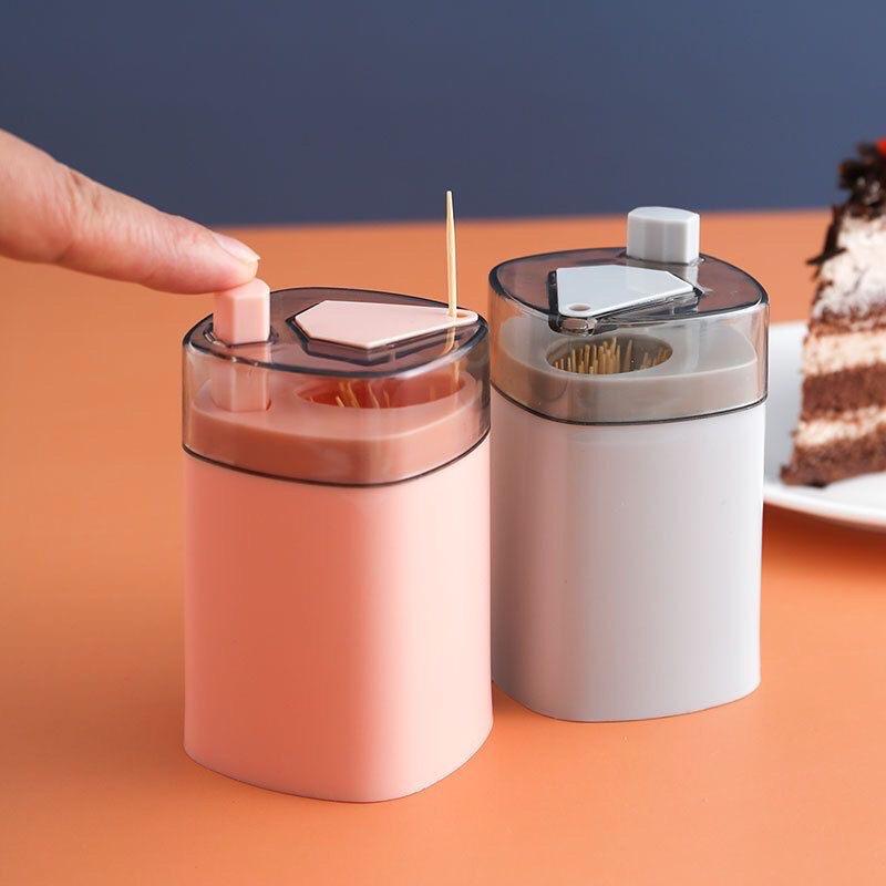Hộp Đựng Tăm Xỉa Răng Thông Minh ANHOME Có Nút Nhấn Tự Động Tiện Lợi