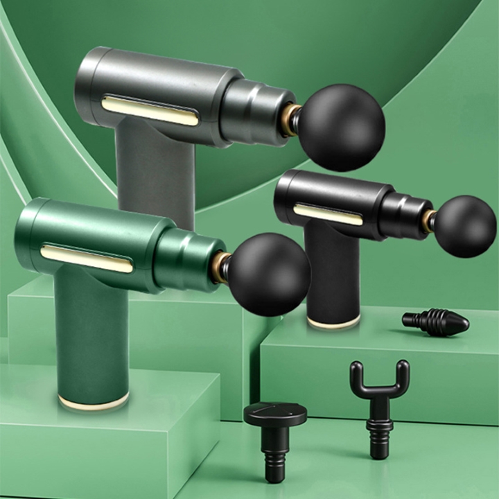 Máy Massage 6 Chế Độ 4 Đầu Fascial Gun Trị Nhức Mỏi Vai Gáy,Đau Giãn Căng Cơ.....
