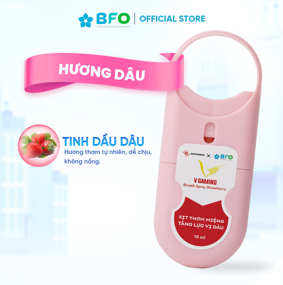 Xịt Thơm Miệng V Gaming Tăng Lực Cho Hơi Thở Thơm Mát Chỉ Trong 3 Giây Dung Tích10ml
