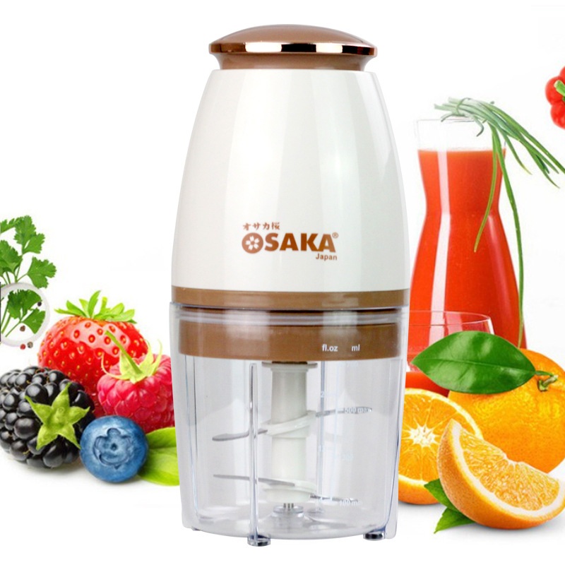 Máy Xay Cắt Đa Năng OSAKA Nắp Đồng Nhật Bản 700ml lưỡi xay kép 350W, Máy Xay Thịt Cá, Xay Sinh Tố - Hàng Chính Hãng