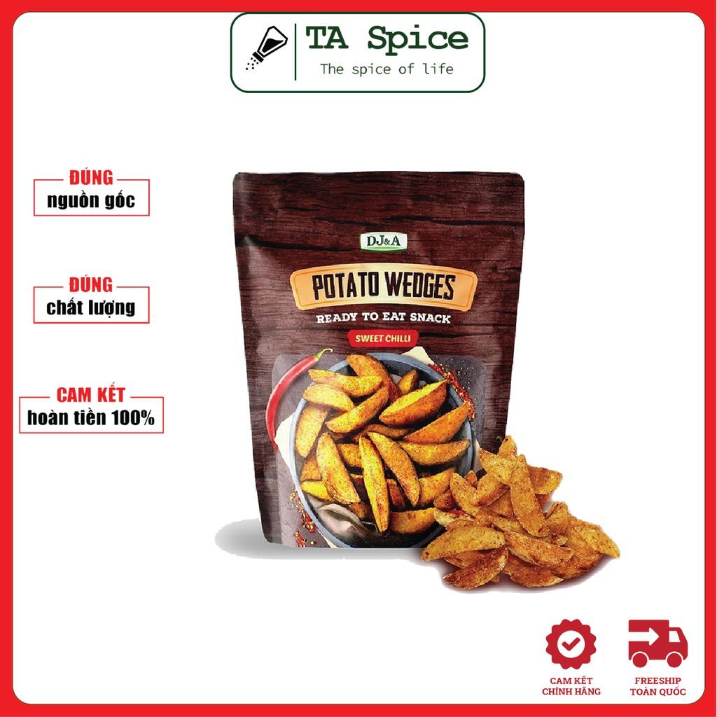 Khoai tây sấy ớt ngọt ăn liền DJ&amp;A 100g - Thích hợp ăn chay- DJ&amp;A Potato Wedges Sweet Chili