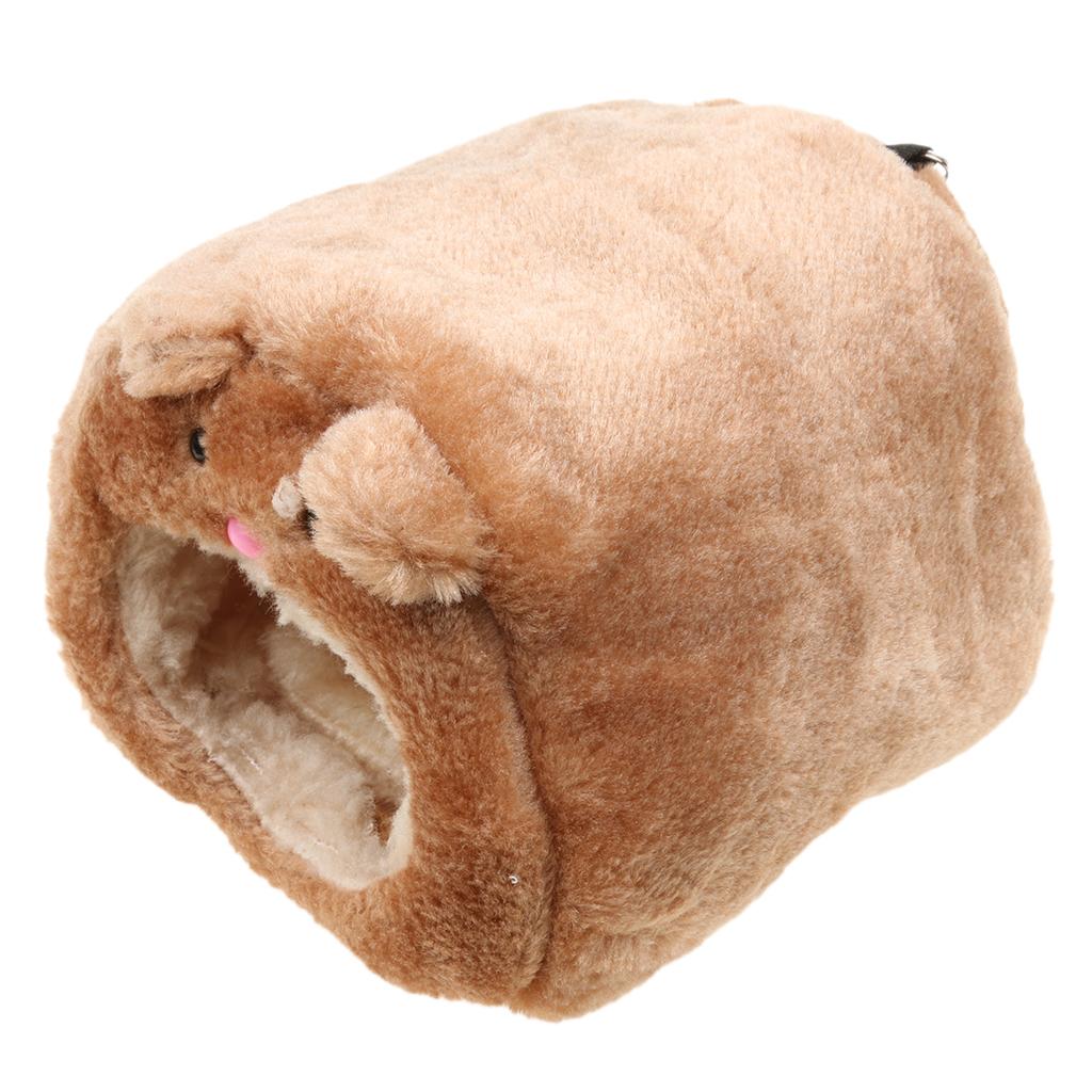 Plush Hammock for Ferret Rat Hamster Warm Hanging Bed BEAR Cute Toy House