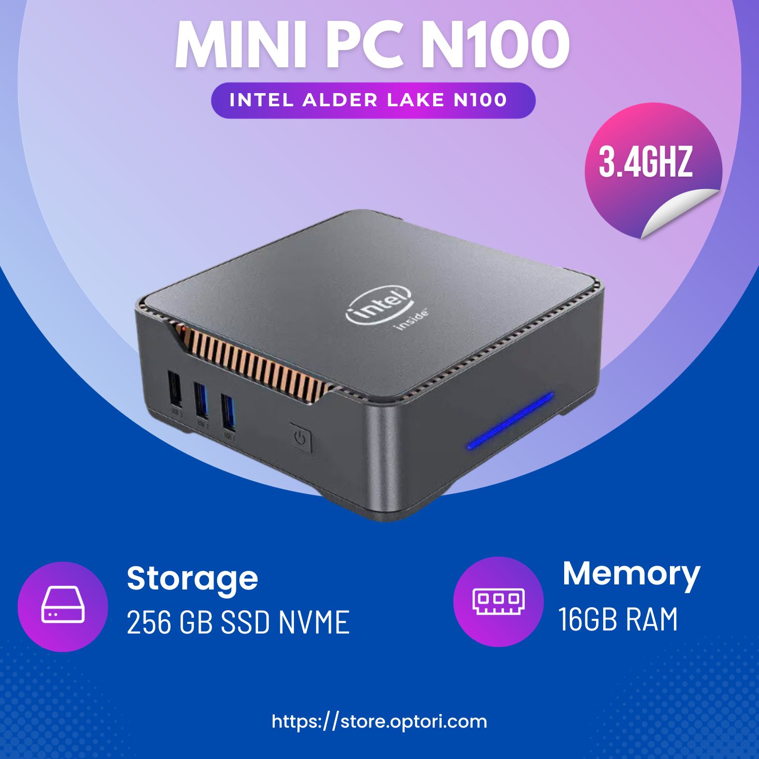 Máy tính để bàn – Máy chủ Server – Mini PC – Intel NUC N100 (Hàng chính hãng)