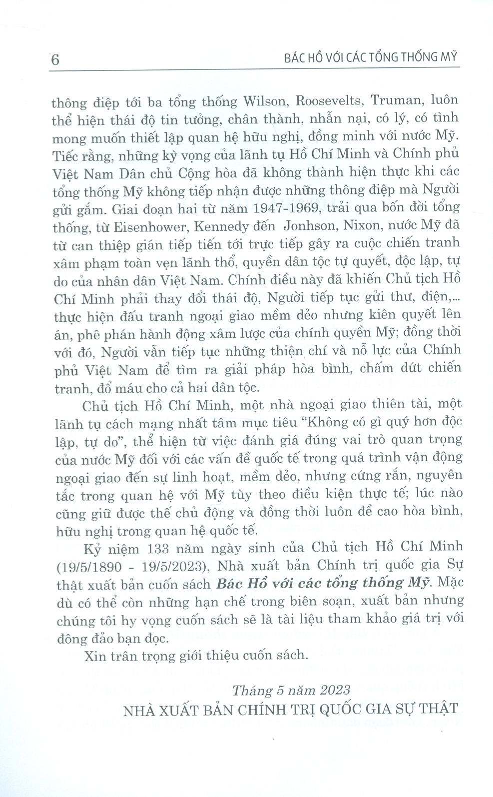 Bác Hồ Với Các Tổng Thống Mỹ