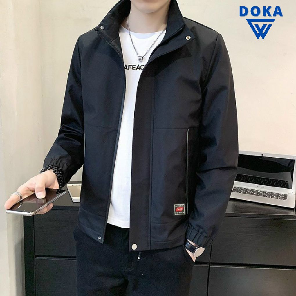 Hình ảnh Áo gió nam, áo khoác dù nam chống nắng đi mưa tiện lợi phong cách thời trang Doka PS29