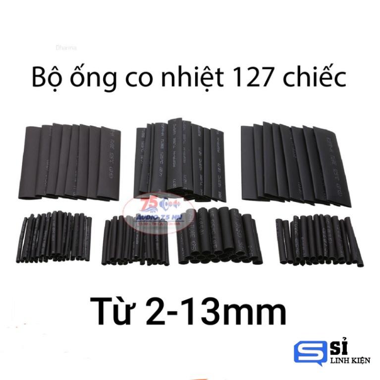 Bộ hộp ống gen co nhiệt, tui co nhiệt cách điện, nhiều màu, nhiều cỡ, các form size Túi 328pcs, túi 530pcs, Hộp 580p