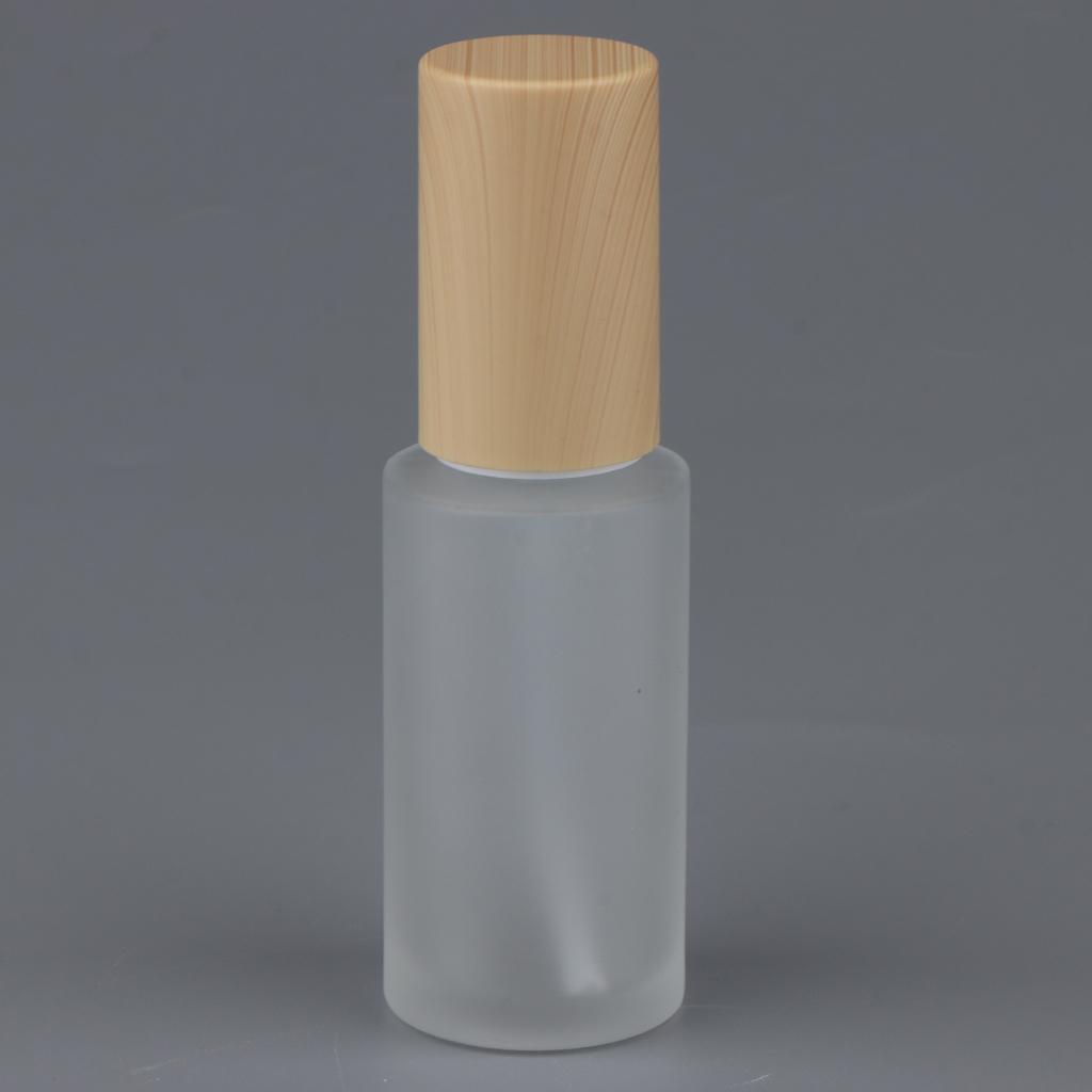 Travel Empty Glass Lotion Dispenser Bottle Pump Refillable Container 30ml