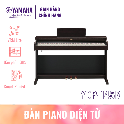 Đàn Piano Điện Tử YAMAHA YDP-145 kèm chân, ghế, pedal, adapter - Bảo hành chính hãng 12 tháng