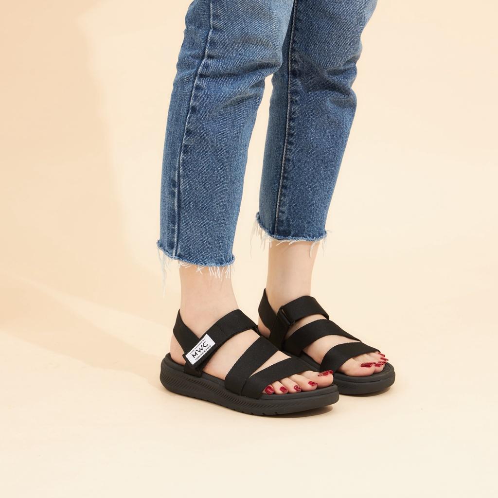 Giày MWC 2911 - Giày Sandal Đế Bằng, Giày Sandal Quai Dù Chéo Đế Bằng Năng Động