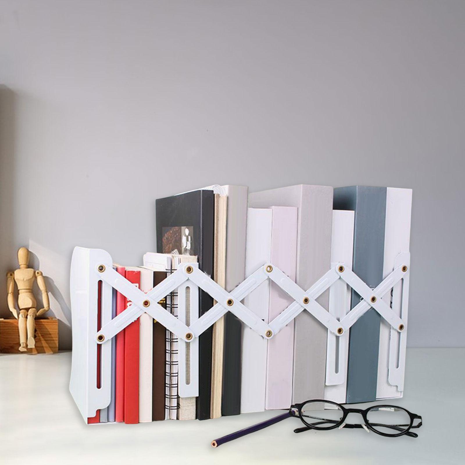 Adjustable Bookend Book Stand Book Binder Holder Magazine Organizer Non Slip