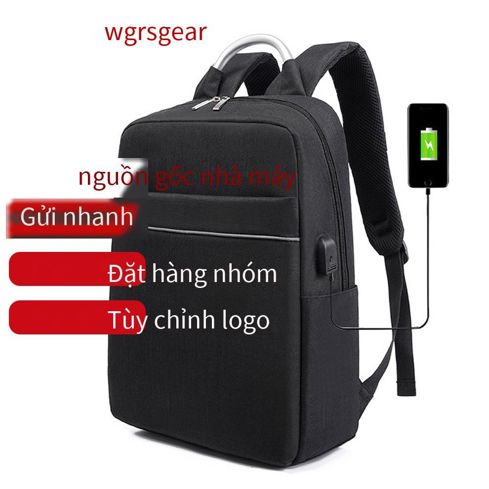 Khuyến mại cặp đi học nam nữ học sinh đại học học sinh cấp 3 ba lô vải đơn giản sức chứa lớn học sinh cấp 2 học sinh cấp 2 túi đựng máy tính
