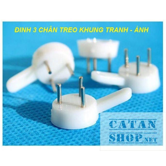 Đinh treo khung tranh 4 chân treo tranh ảnh, móc chìa khóa,móc treo đồ không cần khoan tường GD382-DinhTT-4ch