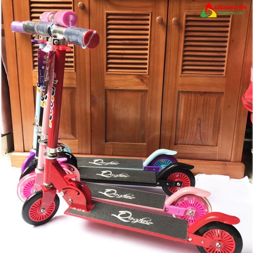 Combo 2 xe trượt scooter cao cấp có chân trống chịu tải đến 50kg