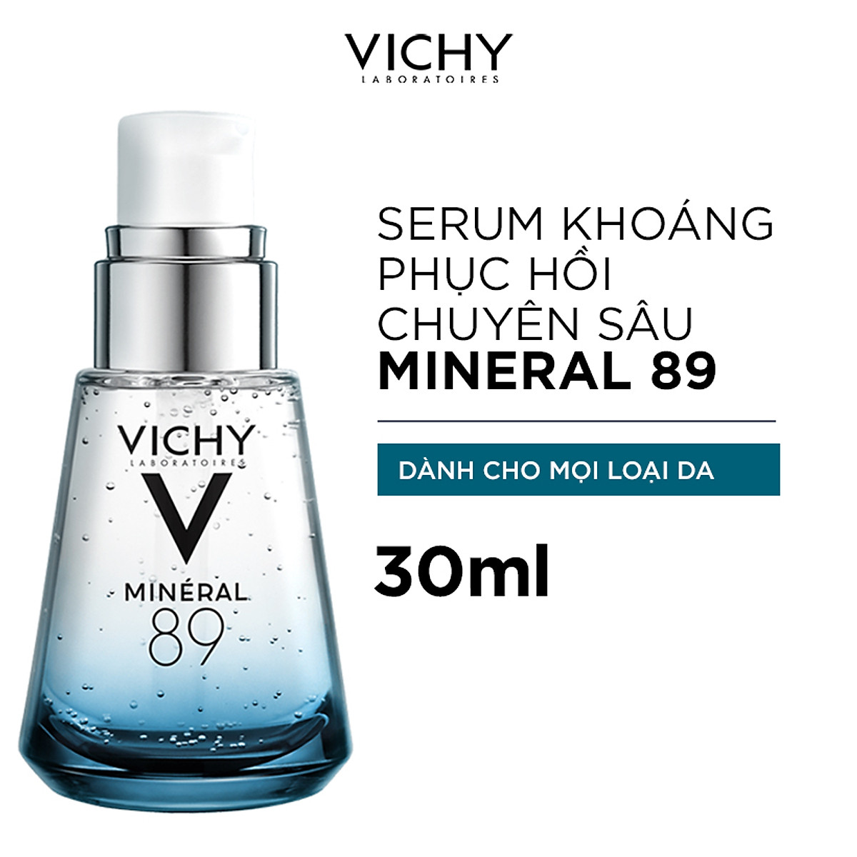 Dưỡng Chất Khoáng Cô Đặc Giúp Phục Hồi Và Bảo Vệ Da VICHY Minéral 89 (30ml) - TẶNG MÓC KHÓA