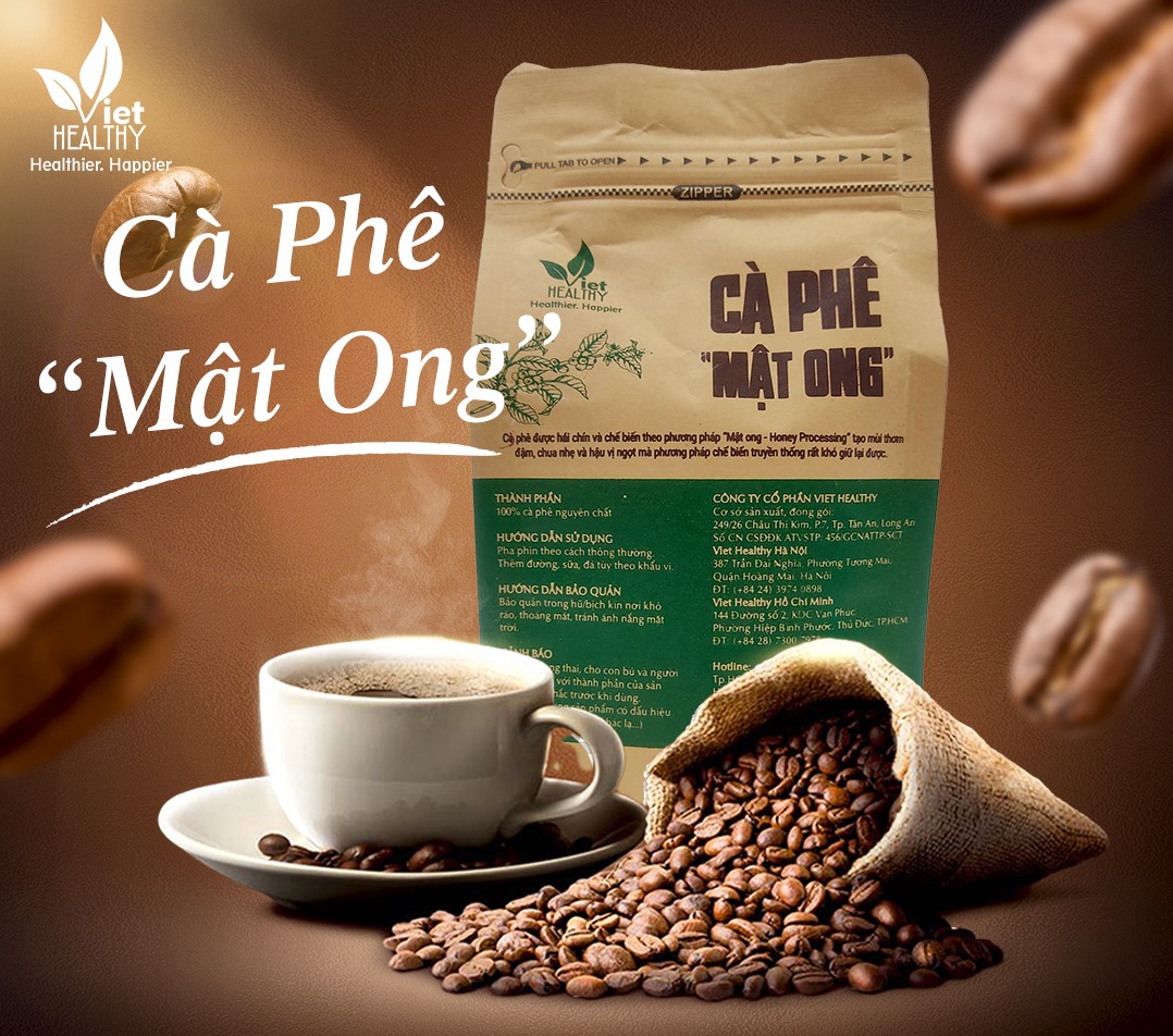 Cà phê &quot;Mật ong&quot; Viet Healthy 1kg