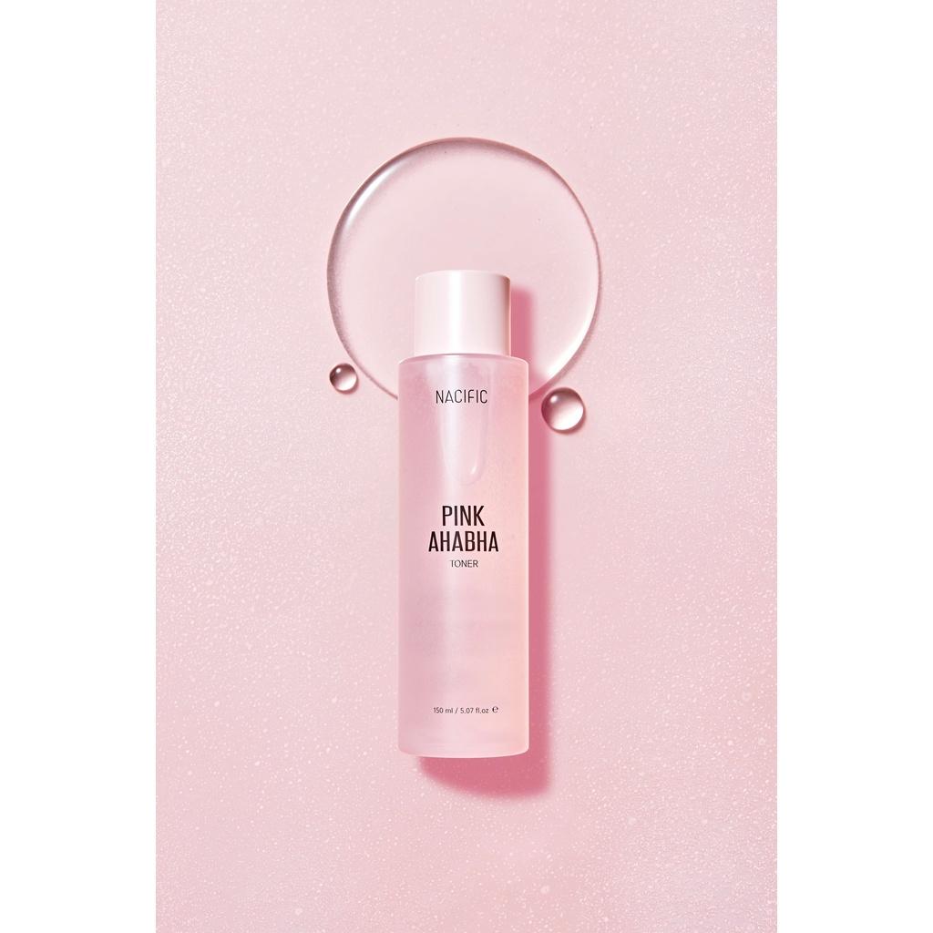 Nước hoa hồng dưỡng trắng ngăn ngừa lão hóa cải thiện mụn Nacific Pink AHABHA Toner 150ml