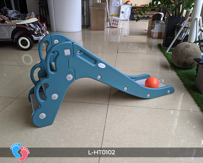 Cầu trượt tuột có ném bóng rổ cho bé BABY PLAZA L-HT0102