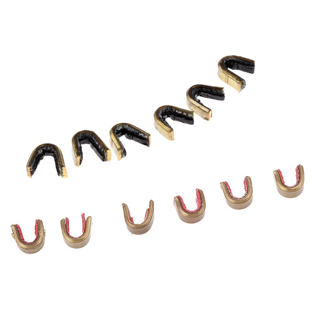 12Pcs Bowstring Nock Set Buckle Clips Nocking Points Archery