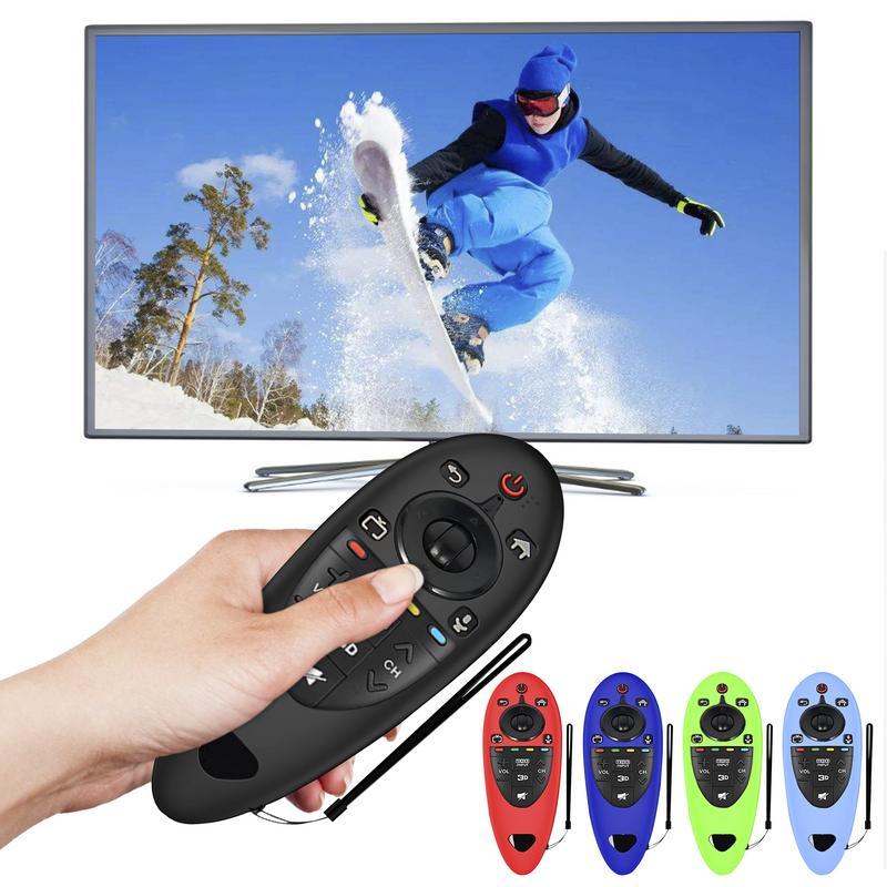 Che cho LG AN-MR500 AN-MR500G Bảo vệ Silicone 3D TV thông minh điều khiển điều khiển điều khiển từ xa với dây buộc linh hoạt MR500