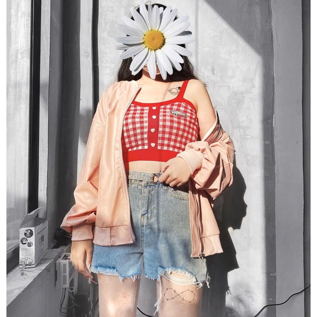 DOUBLE BUTTON SHORT JEANS