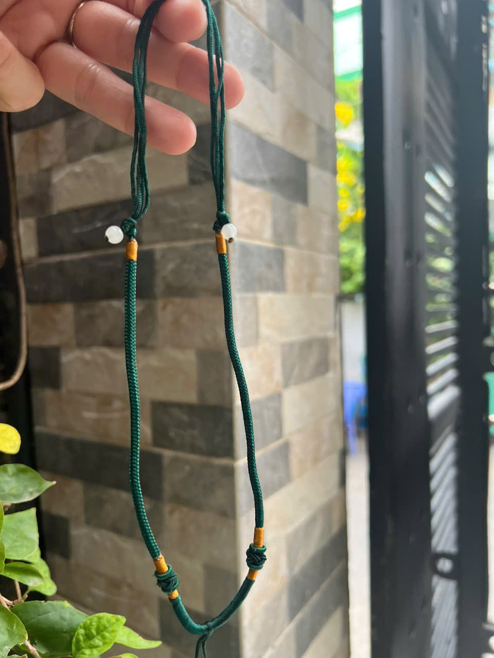 Sợi Dây Đeo cổ mới Xanh Rêu Đậm Đẹp Kiểu dạng rút size 3mm x dài trồng cổ Anh Chị tự chỉnh theo ý 23cm - 30cm Phối với mặt Phật, mặt dây chuyền nam nữ đeo được hết rẻ đẹp ạ