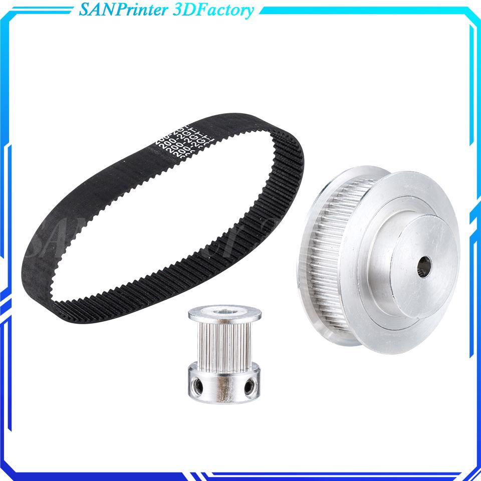 GT2 Thời Gian Đai Ròng Rọc 60 răng 20 răng 5mm/8mm Giảm 3:1/1:3 chiều rộng dây 6mm 10mm cho phụ kiện máy in 3D