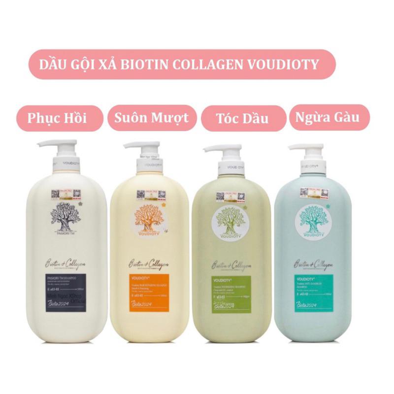 [+Tặng mũ trùm] BỘ DẦU GỘI XẢ BIOTIN COLLAGEN PASIORI VOUDIOTY NEW 2024 PHỤC HỒI MỀM MƯỢT SẠCH GÀU DẦU NHỜN