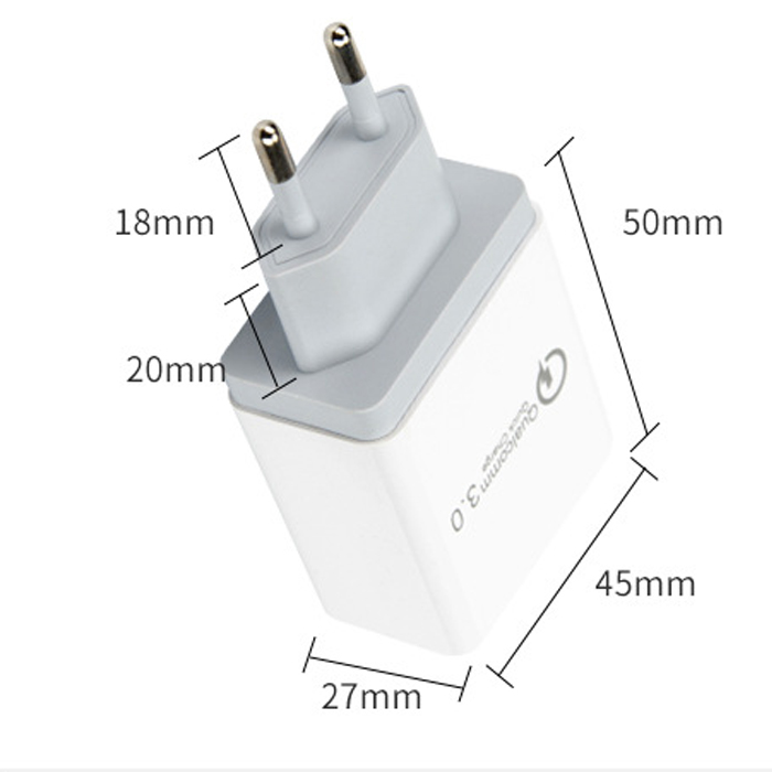 Dock sạc nhanh QC3.0 Chip QualComm 3 cổng USB