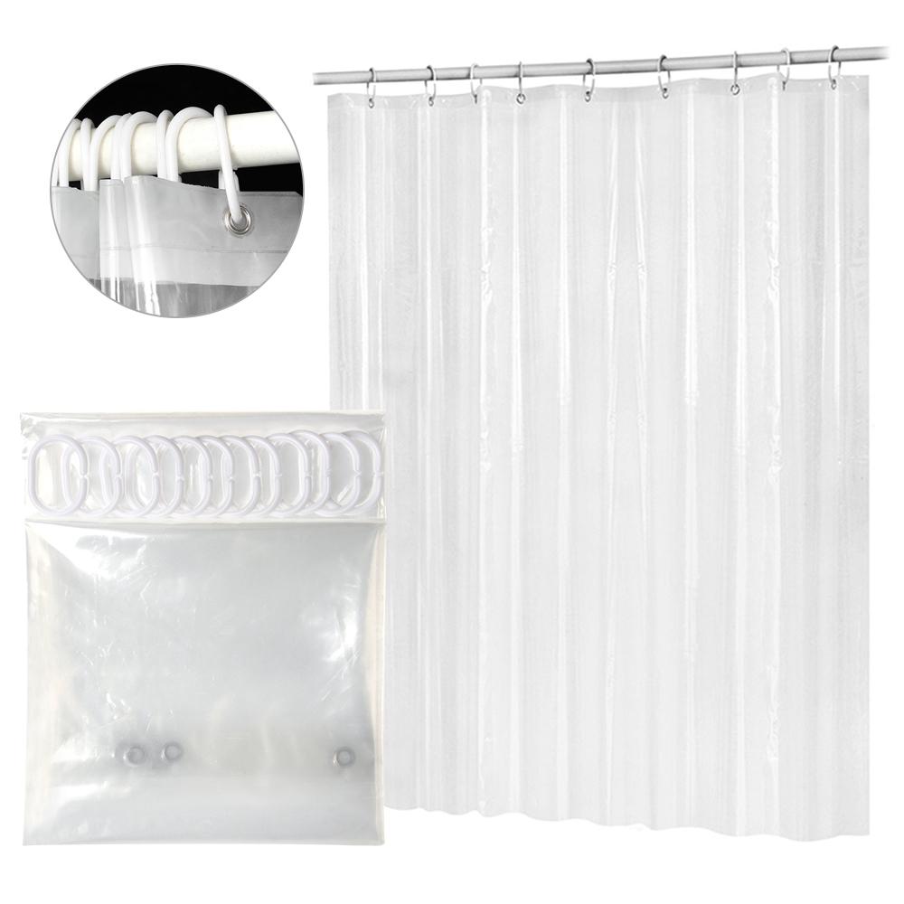 ☆YOLA☆ Bathroom Accessaries Home Decor Mildewproof Waterproof Transparent Shower Curtain