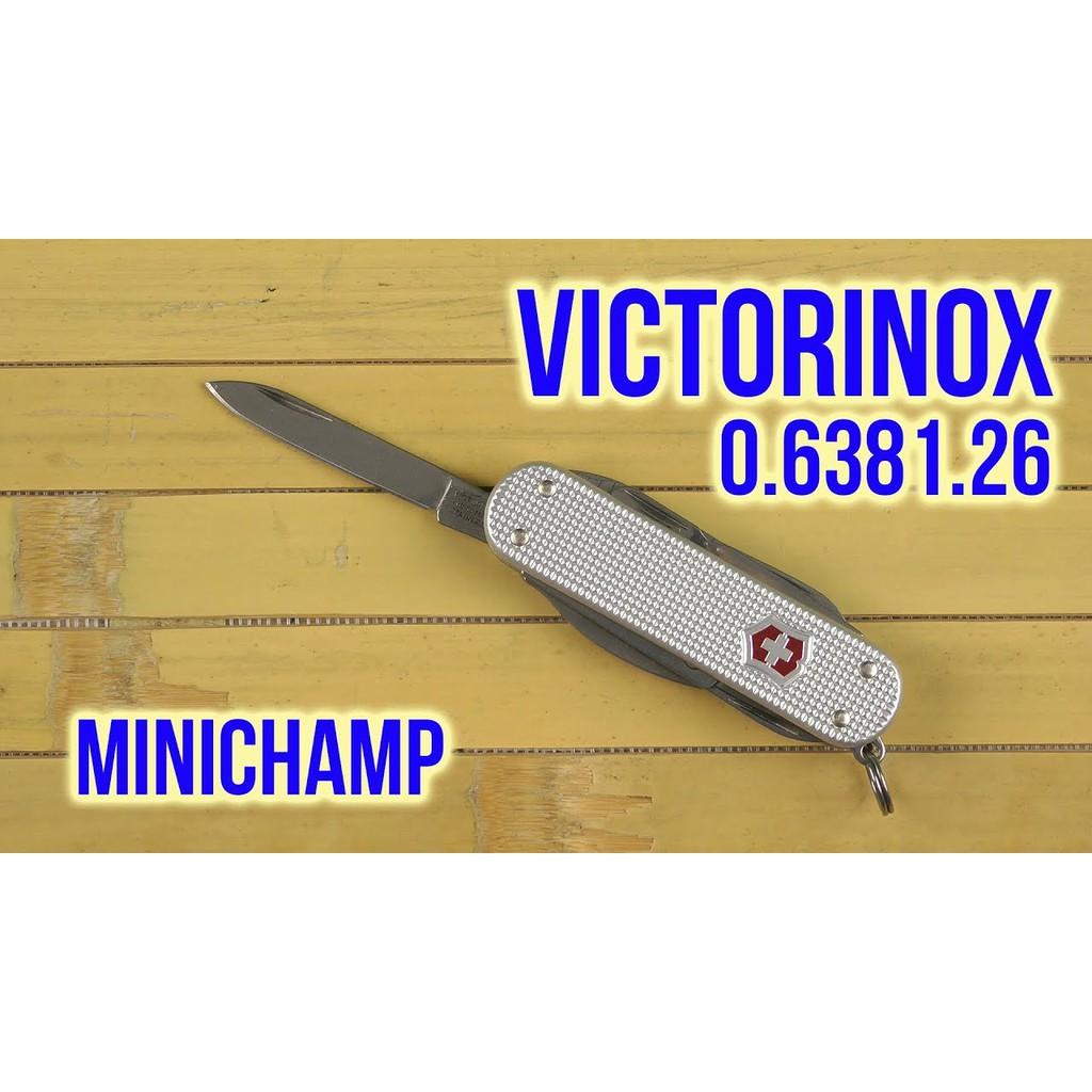 Dao đa năng VICTORINOX MiniChamp Alox Silver 0.6381.26 (58 mm)