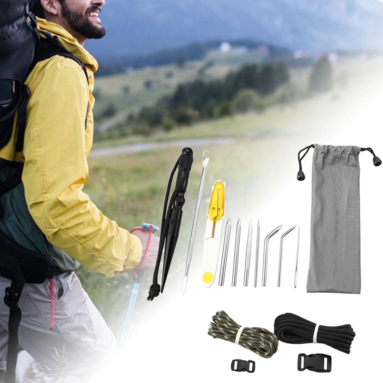 15x Fid  for Paracord Work Stainless Steel Paracord Stitching Set