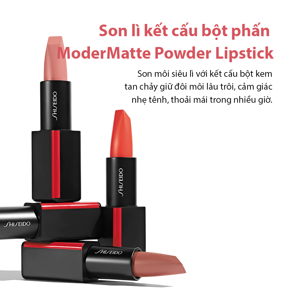 Son lì Shiseido ModernMatte Powder Lipstick 4g màu 528-Torch Song